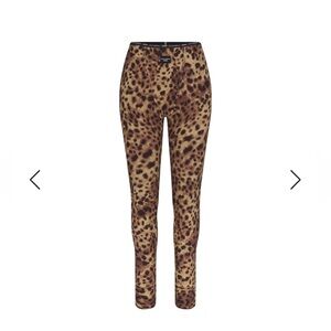 DOLCE&GABBANA X SKIMS COTTON RIB LEGGING | LEOPARD Size Medium NWT